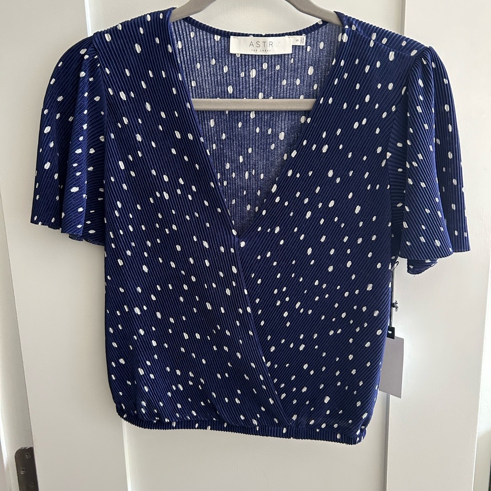 ASTR the label polka dot top